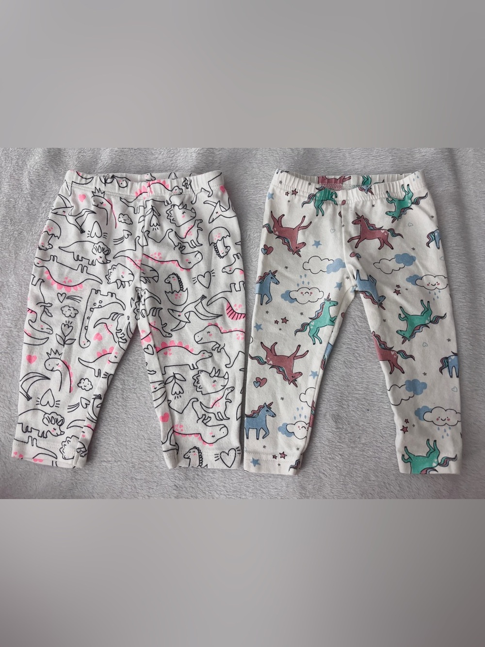 Carter’s 6M Girls' Unicorn & Dinosaur Cotton Pajama Pants